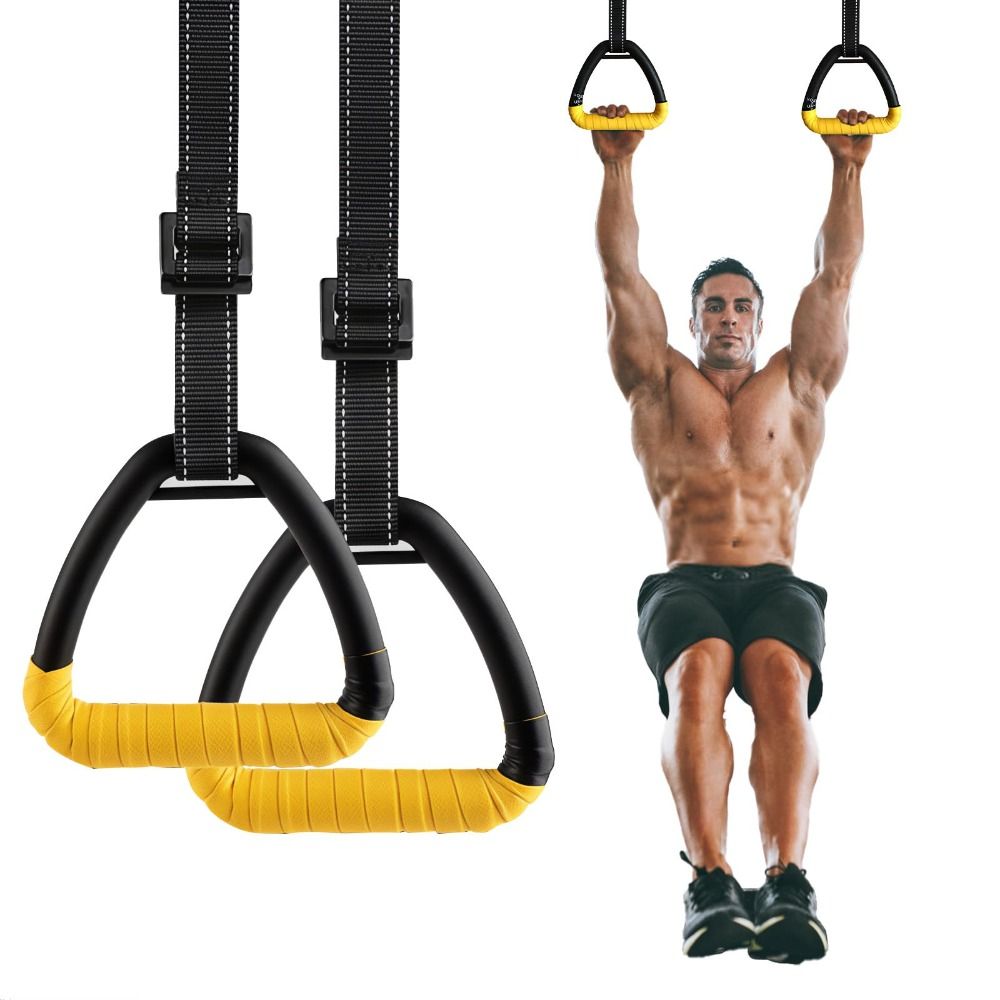 Gymnastic Ring - 1 Pair Premium No-Punch Gymnastic Rings