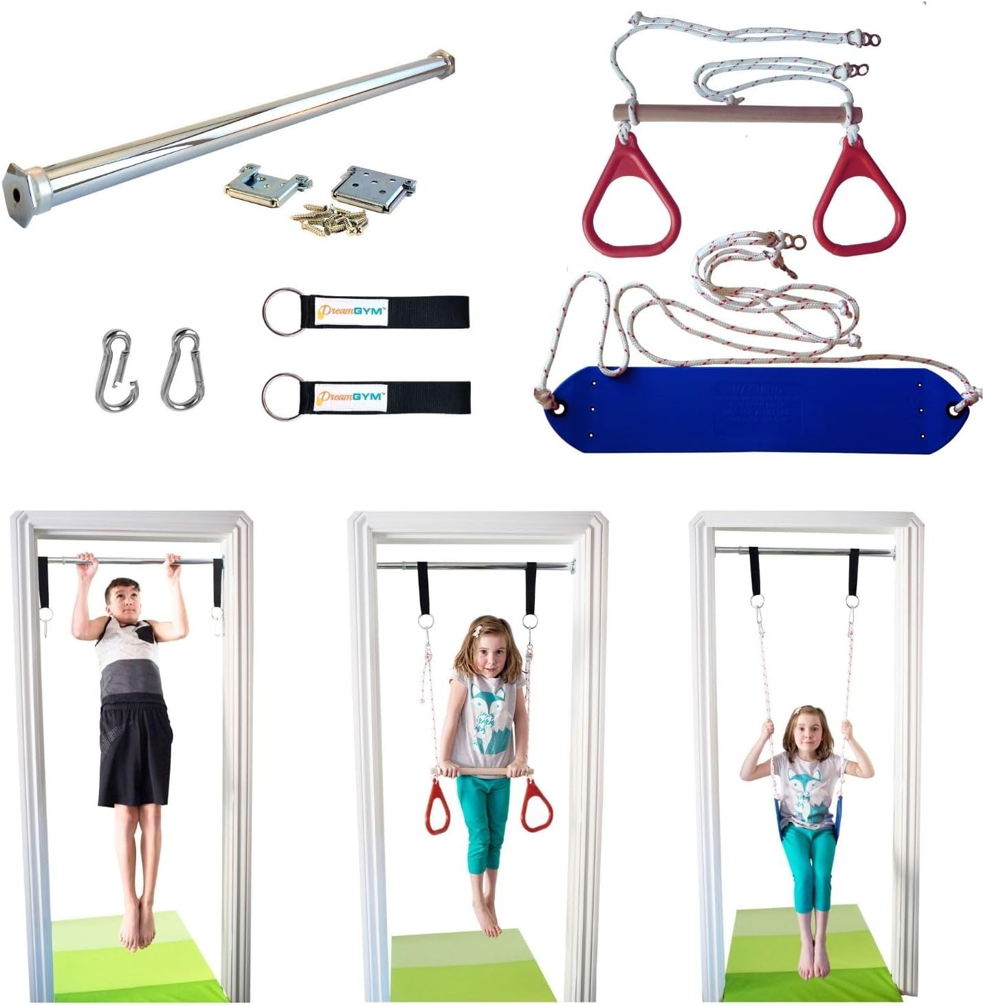Kids Indoor Doorway Swing Set  - Gymnastic Ring review and price